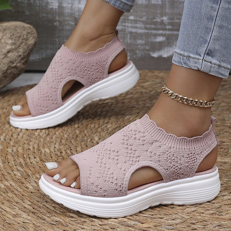 StrideEase™ Sleek Breathable Platform for Pain-Free Walking