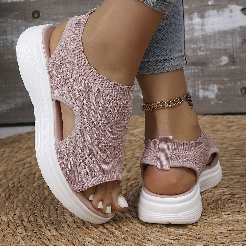 StrideEase™ Sleek Breathable Platform for Pain-Free Walking