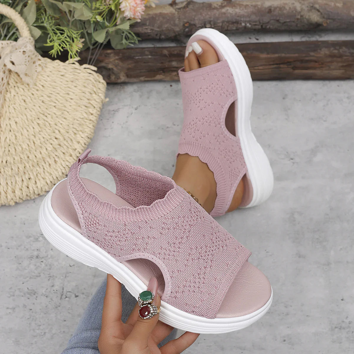 StrideEase™ Sleek Breathable Platform for Pain-Free Walking