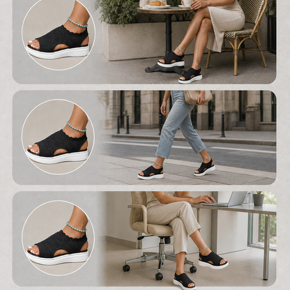 StrideEase™ Sleek Breathable Platform for Pain-Free Walking
