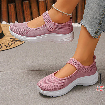 StrideFit Pro™ Cushioned Walking Sneakers with Adjustable Strap