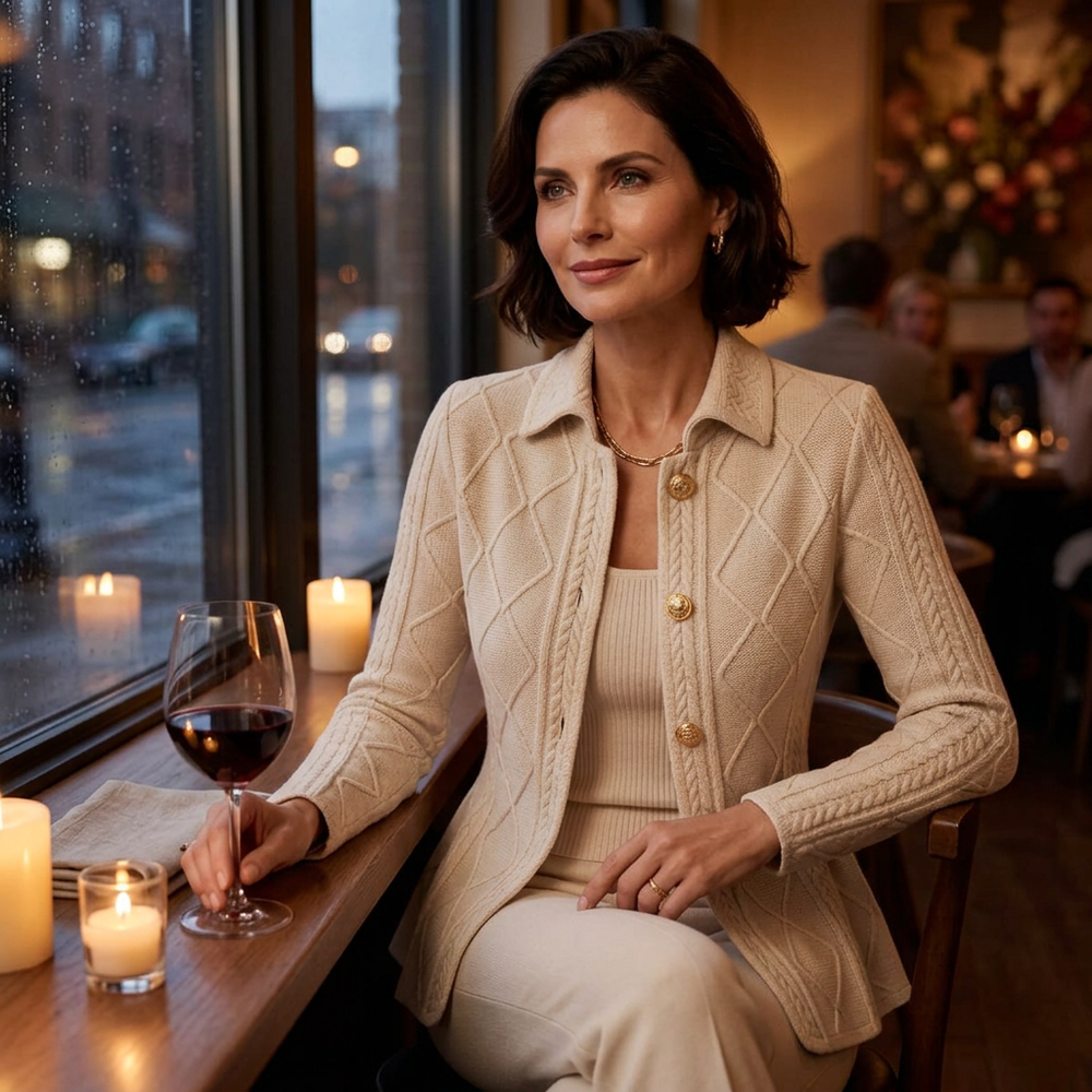Sveva Nespoli™ Elegant Ruffle Peplum Blazer for Work