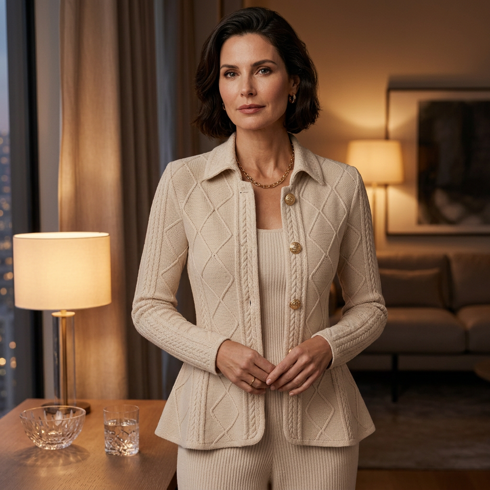 Sveva Nespoli™ Elegant Ruffle Peplum Blazer for Work