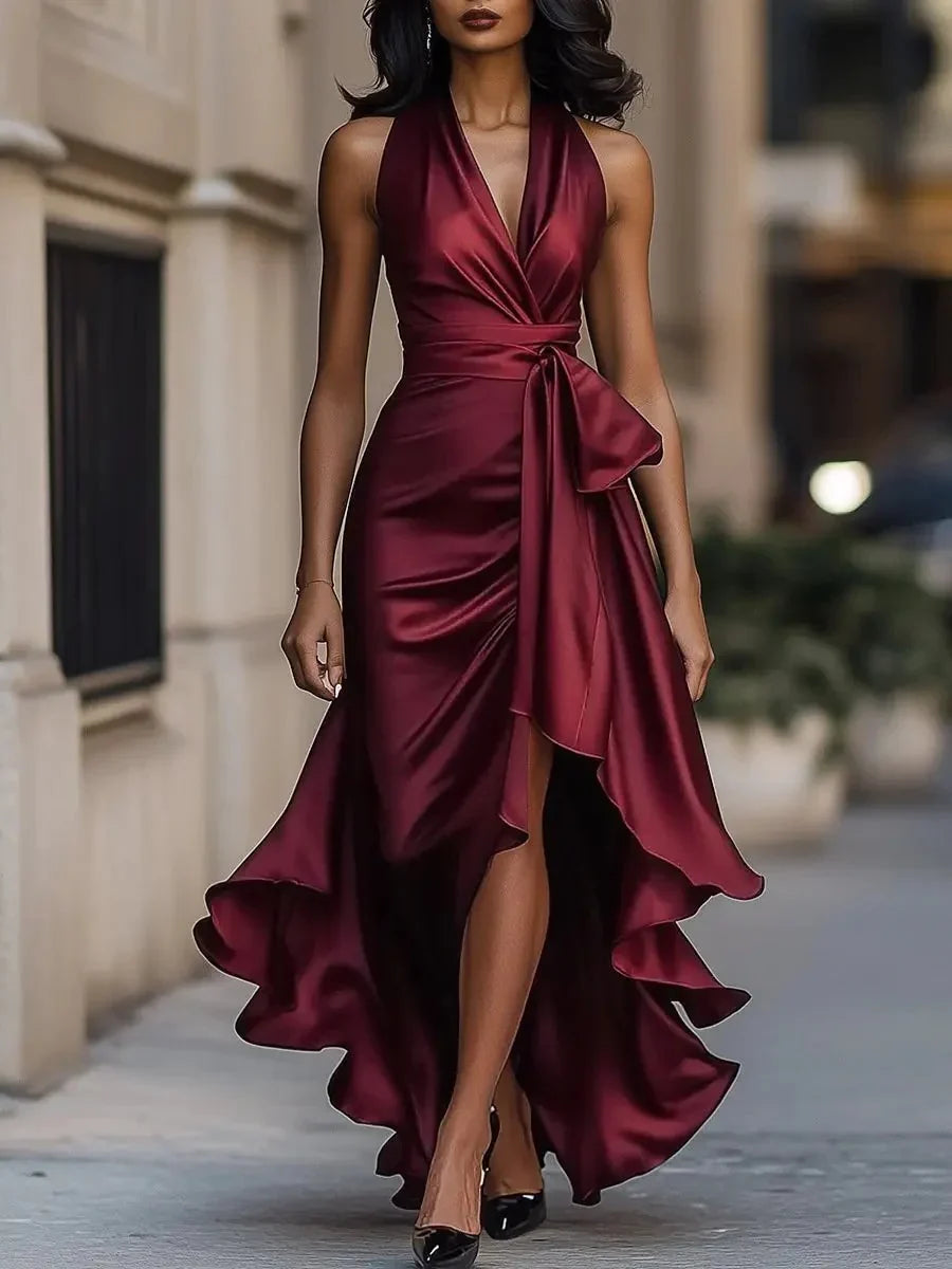 Tania Avellino™ Elegant Evening Dress with Flattering Waist