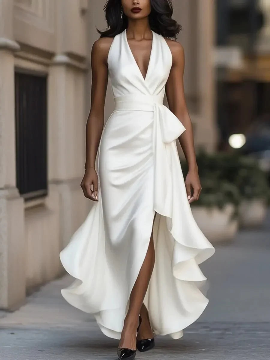 Tania Avellino™ Elegant Evening Dress with Flattering Waist