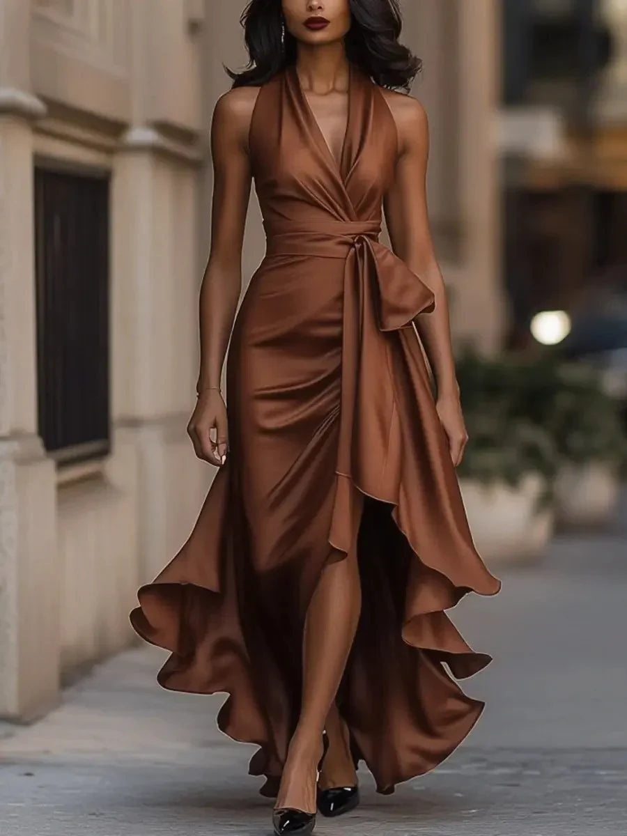 Tania Avellino™ Elegant Evening Dress with Flattering Waist