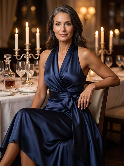 Tania Avellino™ Elegant Evening Dress with Flattering Waist