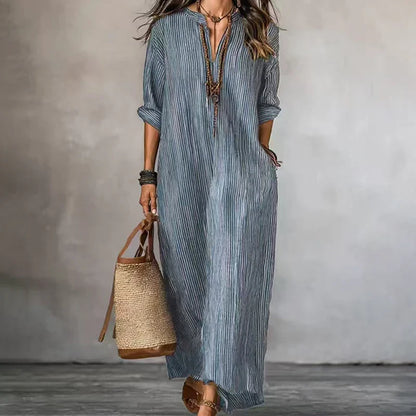 Tania Baccelli™ Striped Maxi Dress for Effortless Everyday Style