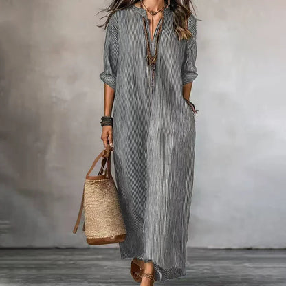 Tania Baccelli™ Striped Maxi Dress for Effortless Everyday Style