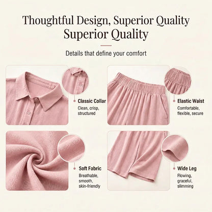 Tania Sanfilippo™ Effortless Button-Up & Wide Leg Outfit