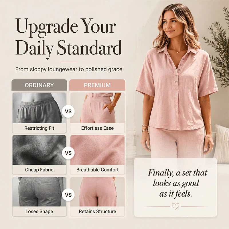 Tania Sanfilippo™ Effortless Button-Up & Wide Leg Outfit