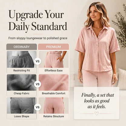 Tania Sanfilippo™ Effortless Button-Up & Wide Leg Outfit
