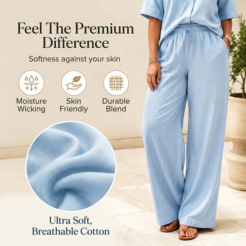 Tania Sanfilippo™ Effortless Button-Up & Wide Leg Outfit