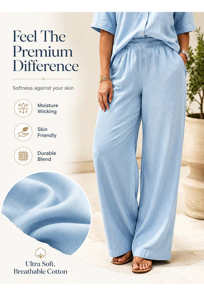 Tania Sanfilippo™ Effortless Button-Up & Wide Leg Outfit