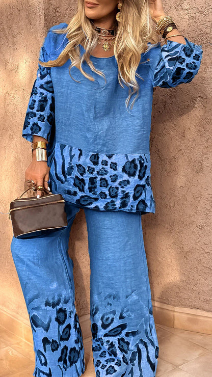 Tania Vassalli™ Elegant Leopard Suit for Special Occasions