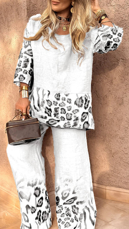 Tania Vassalli™ Elegant Leopard Suit for Special Occasions