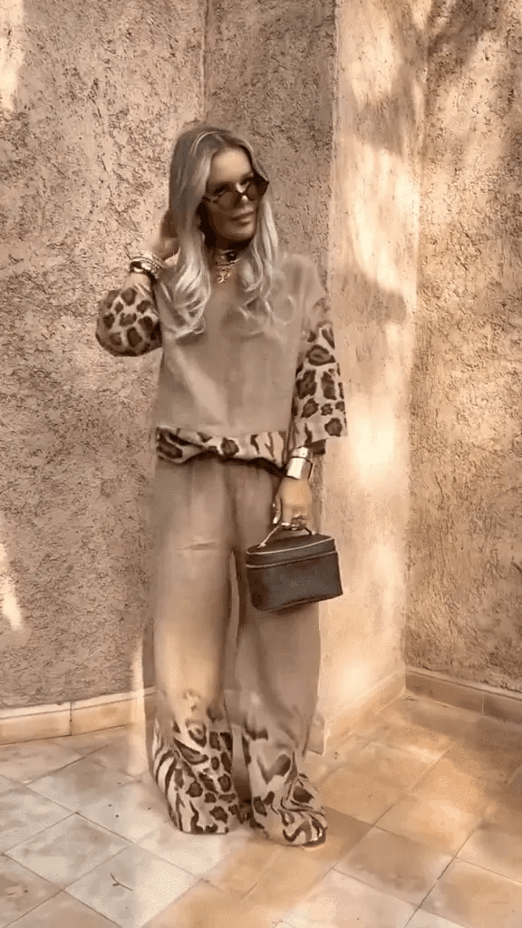 Tania Vassalli™ Elegant Leopard Suit for Special Occasions