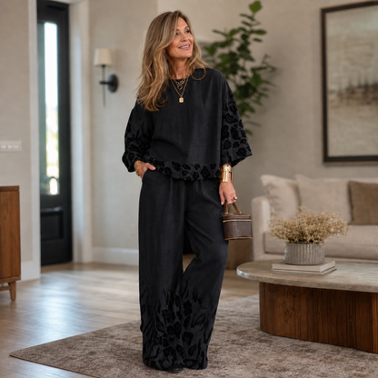 Tania Vassalli™ Elegant Leopard Women's Set for Everyday Wear and Special Occasions