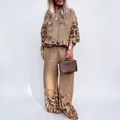 Tania Vassalli™ Elegant Leopard Suit for Special Occasions