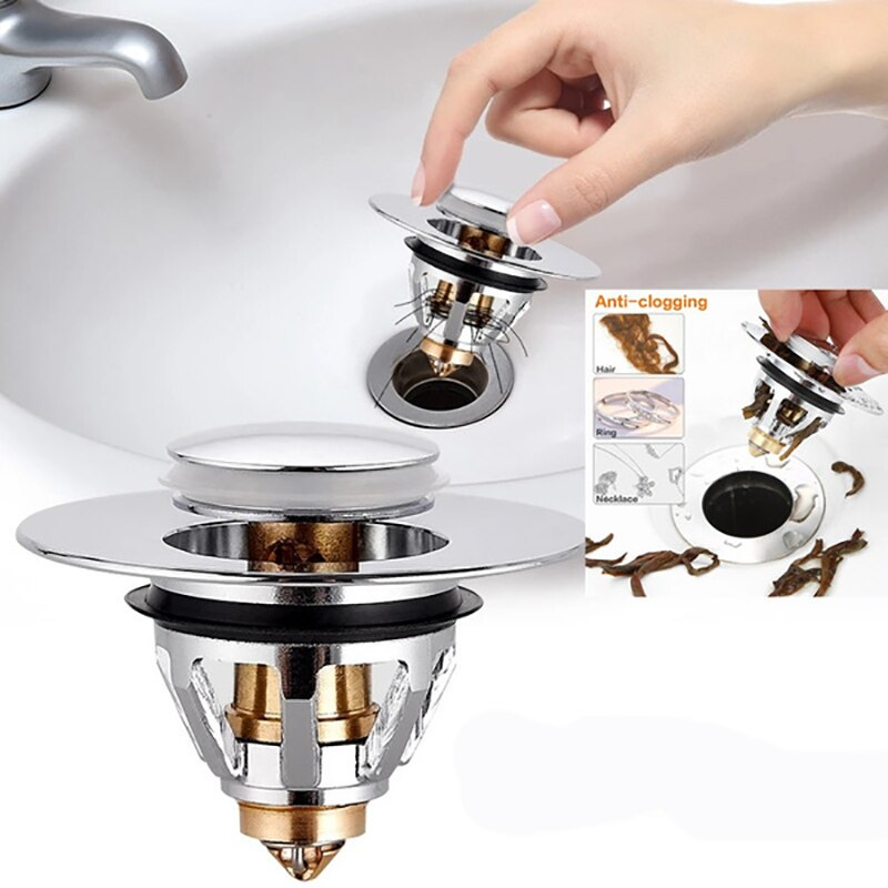 TapCleanFilter™ Stainless steel drain filter button