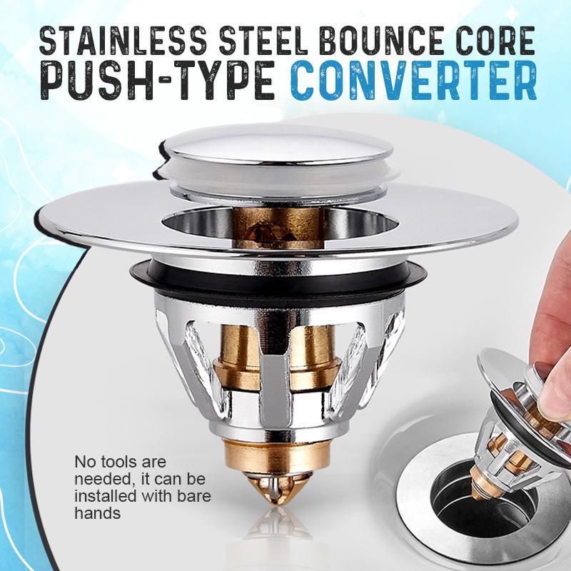 TapCleanFilter™ Stainless steel drain filter button