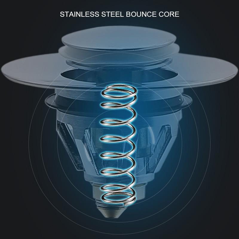 TapCleanFilter™ Stainless steel drain filter button