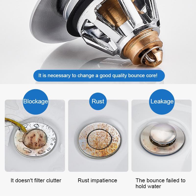 TapCleanFilter™ Stainless steel drain filter button