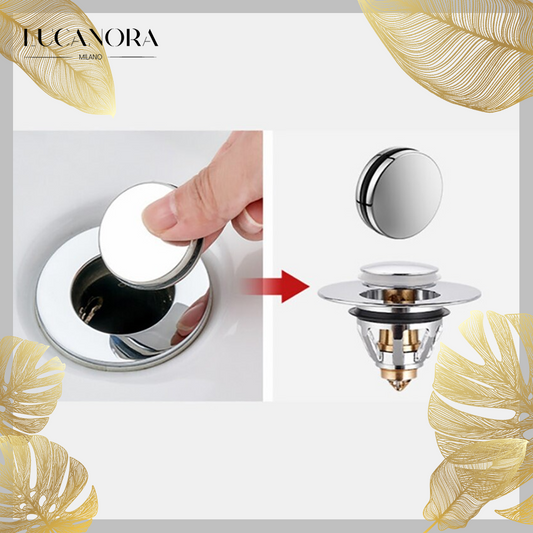 TapCleanFilter™ Stainless steel drain filter button