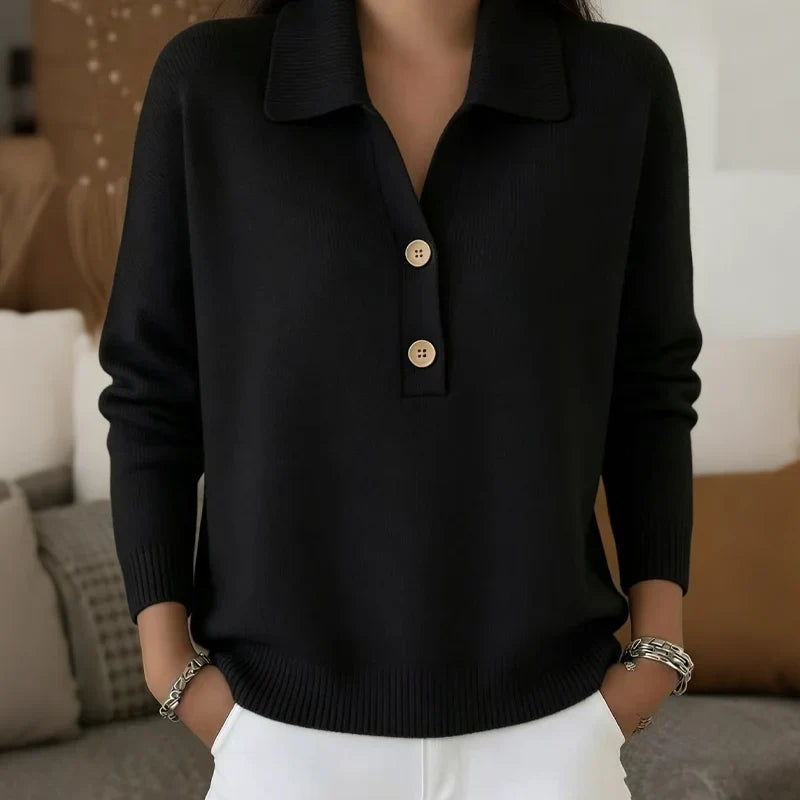 Teodora Bolzano™ Versatile Pullover with Notch Collar