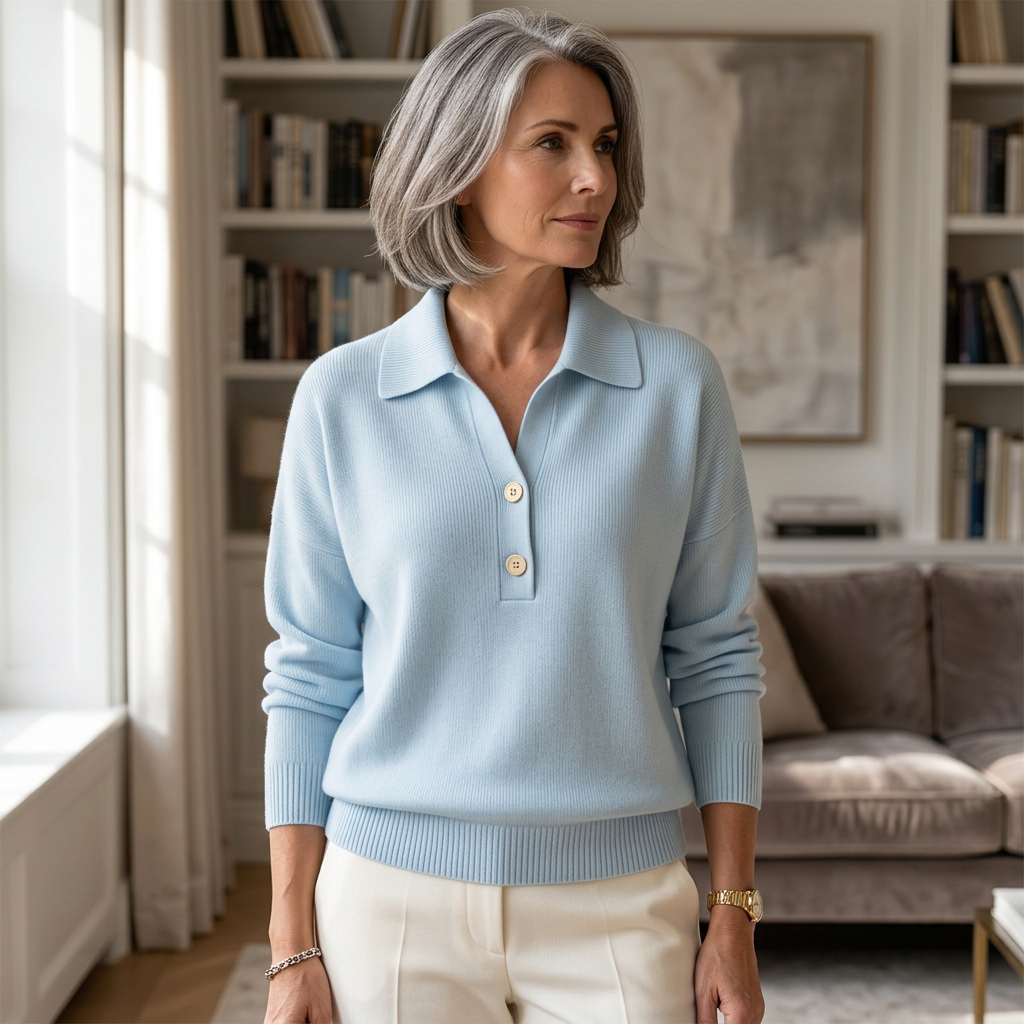 Teodora Bolzano™ Versatile Pullover with Notch Collar