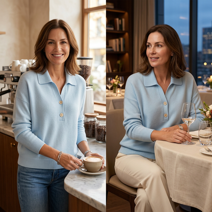 Teodora Bolzano™ Versatile Pullover with Notch Collar