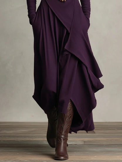 Teodora Solinas™ Elegant Turtleneck Dress for All Day Comfort
