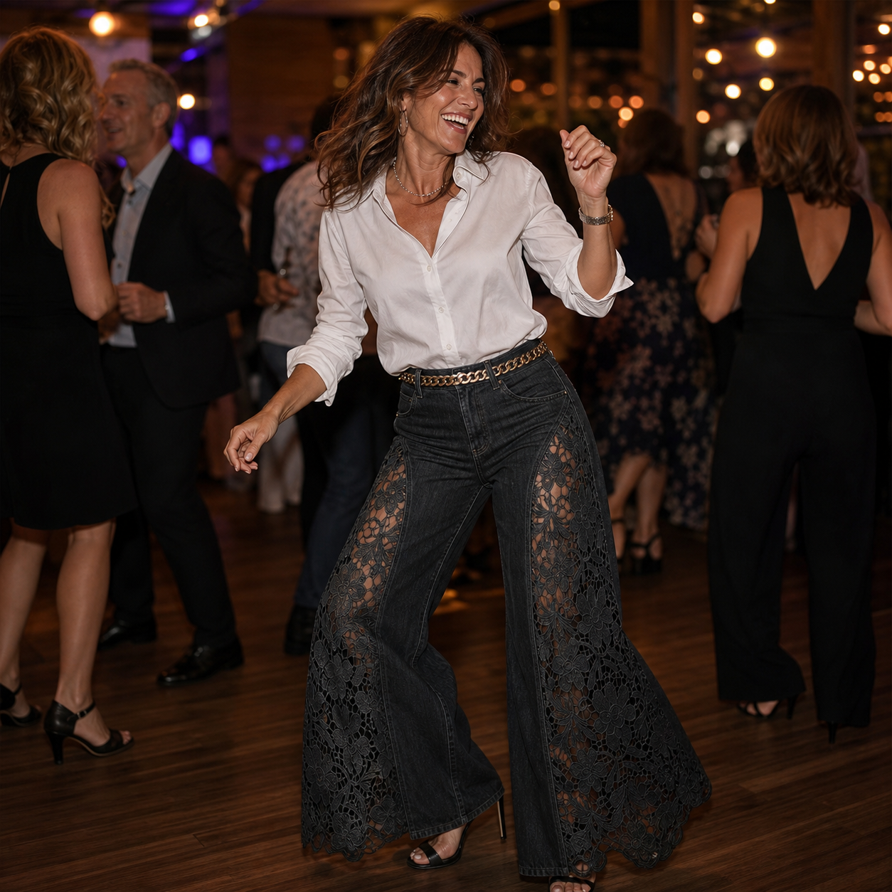 Teodora Zaffaroni™ Statement Wide-Leg Jeans for Effortless Evenings