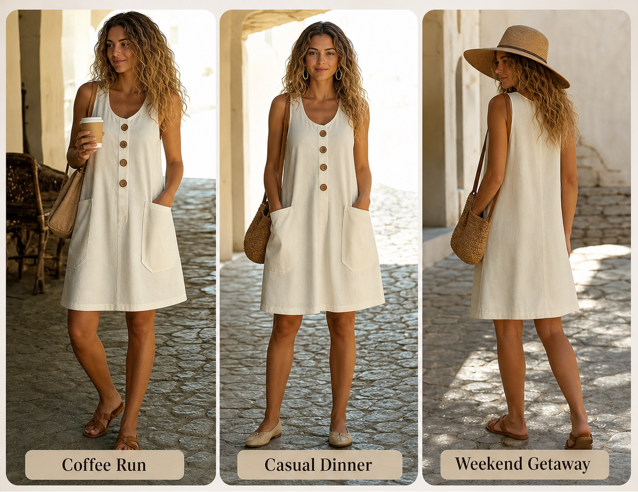 Teresa Fioravanti™ Breathable Sleeveless Summer Dress