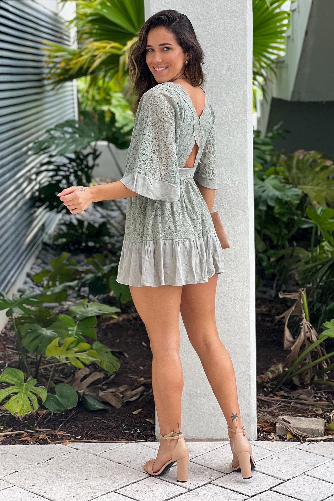 Tessa Park™ Summer romper with buttons