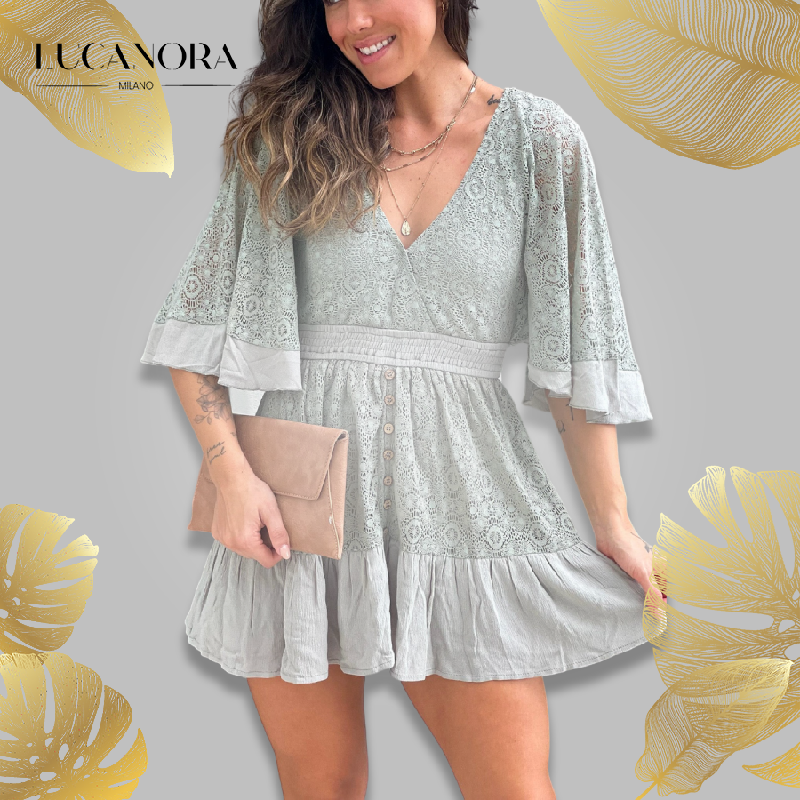 Tessa Park™ Summer romper with buttons