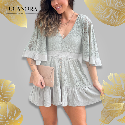 Tessa Park™ Summer romper with buttons