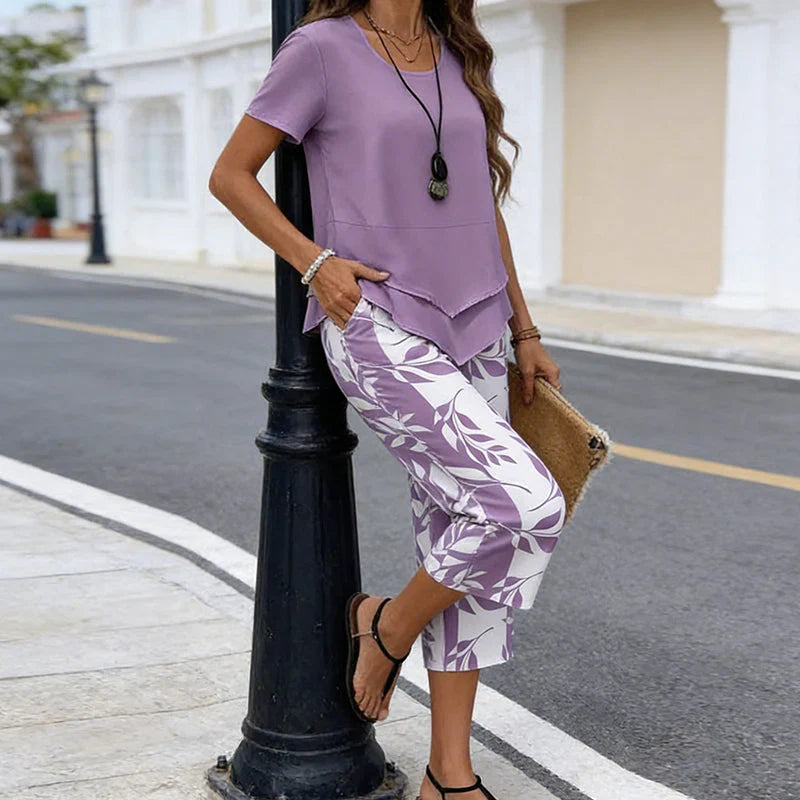 Tina Della Valle™ Relaxed Tunic Set for Effortless Style