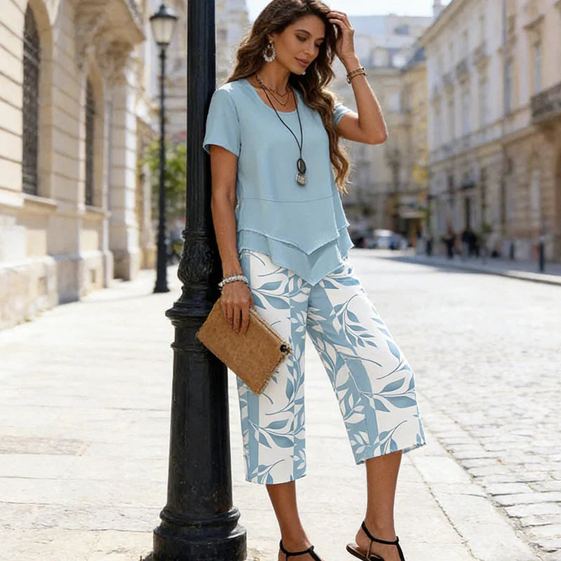 Tina Della Valle™ Relaxed Tunic Set for Effortless Style