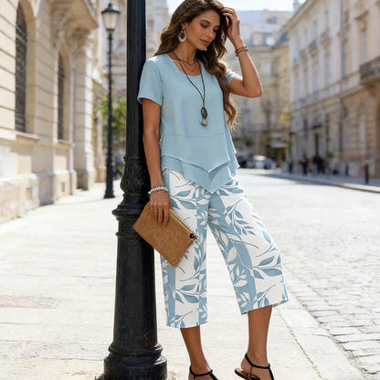 Tina Della Valle™ Relaxed Tunic Set for Effortless Style