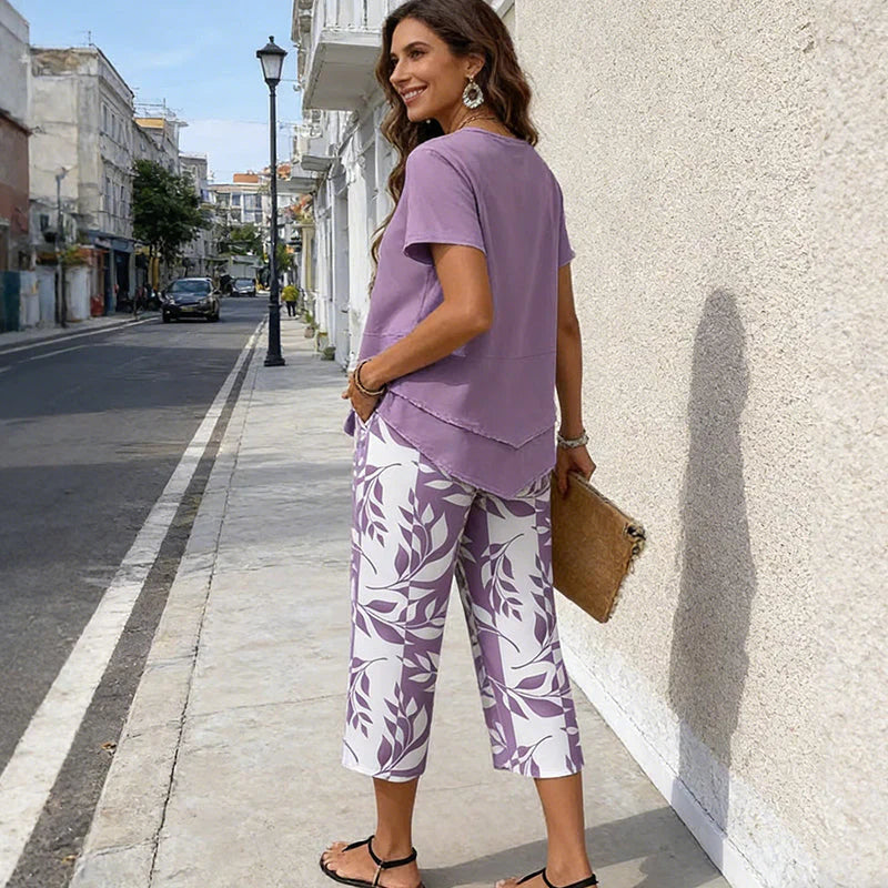 Tina Della Valle™ Relaxed Tunic Set for Effortless Style