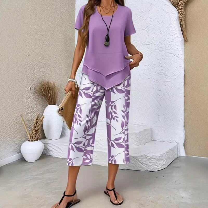 Tina Della Valle™ Relaxed Tunic Set for Effortless Style