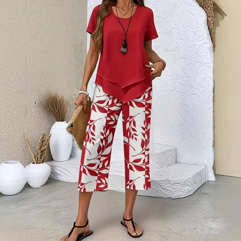 Tina Della Valle™ Relaxed Tunic Set for Effortless Style