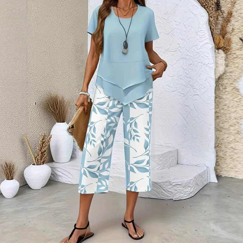 Tina Della Valle™ Relaxed Tunic Set for Effortless Style