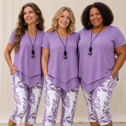 Tina Della Valle™ Relaxed Tunic Set for Effortless Style