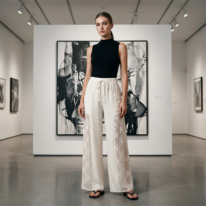 Tiziana Tosi™ Elegant Lace Pants for Everyday Comfort
