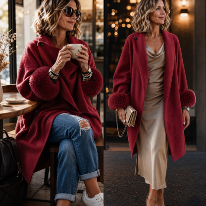 Tommasina Passarella™ Elegant Faux Fur Jacket for Effortless Style
