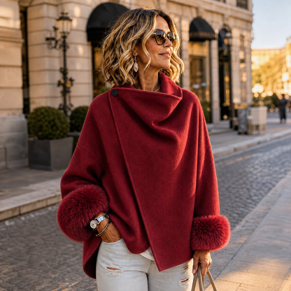 Tommasina Passarella™ Elegant Faux Fur Jacket for Effortless Style