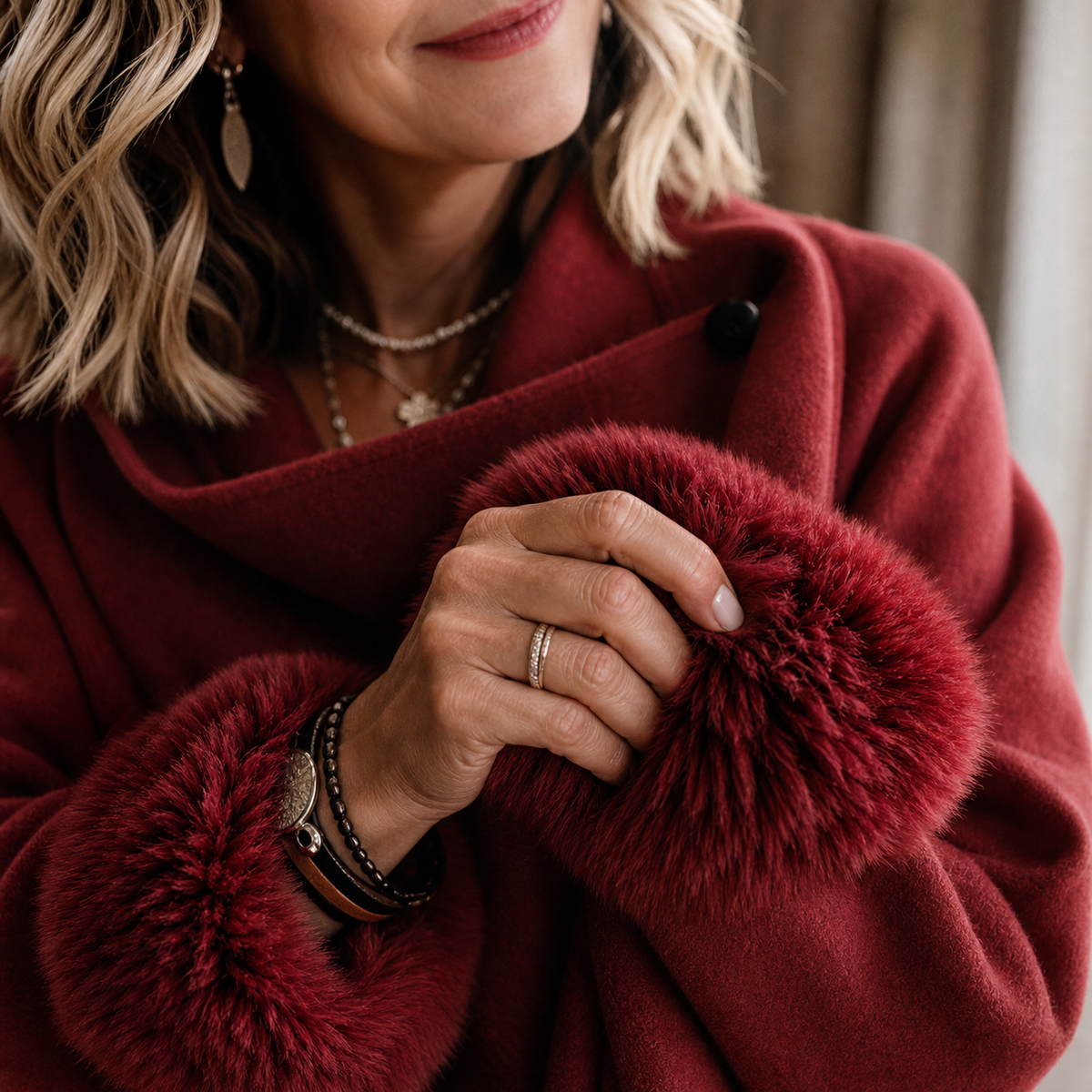 Tommasina Passarella™ Elegant Faux Fur Jacket for Effortless Style