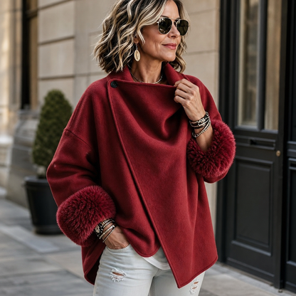 Tommasina Passarella™ Elegant Faux Fur Jacket for Effortless Style